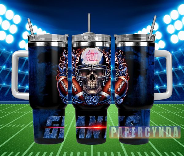 New York Giants Custom Stanley Quencher 30oz-40oz Stainless Steel Tumbler Hot And Cold Tumbler