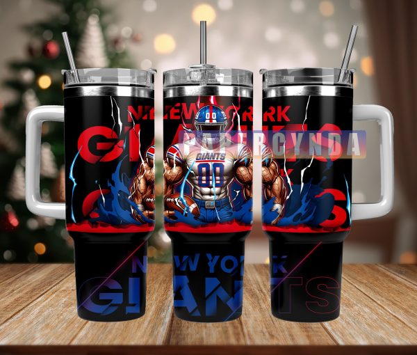 New York Giants Custom Stanley Quencher 30oz-40oz Stainless Steel Tumbler Hot And Cold Tumbler
