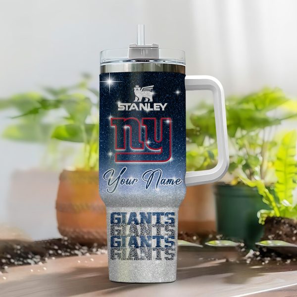 New York Giants NFL Custom Stanley Quencher 30oz-40oz Stainless Steel Tumbler Hot And Cold Tumbler - Image 2
