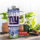 New York Giants NFL Glitter Custom Stanley Quencher 30oz-40oz Stainless Steel Tumbler Hot And Cold Tumbler