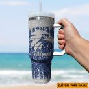 New York Giants NFL Sports Custom Stanley Quencher 30oz-40oz Stainless Steel Tumbler Hot And Cold Tumbler