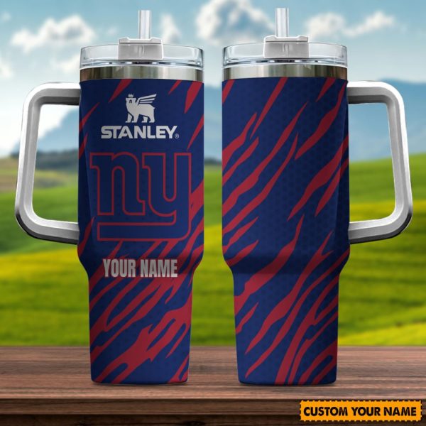 New York Giants NFL Custom Stanley Quencher 30oz-40oz Stainless Steel Tumbler Hot And Cold Tumbler