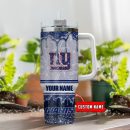 New York Giants NFL Glitter Custom Stanley Quencher 30oz-40oz Stainless Steel Tumbler Hot And Cold Tumbler