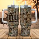New York Giants NFL Hunting Realtree Custom Stanley Quencher 30oz-40oz Stainless Steel Tumbler Hot And Cold Tumbler