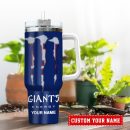 New York Giants NFL Energy Nutrition Facts Custom Stanley Quencher 30oz-40oz Stainless Steel Tumbler Hot And Cold Tumbler