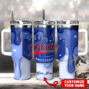 New York Giants NFL Custom Stanley Quencher 30oz-40oz Stainless Steel Tumbler Hot And Cold Tumbler