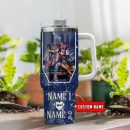 New York Giants NFL Mickey And Minnie Couple Custom Stanley Quencher 30oz-40oz Stainless Steel Tumbler Hot And Cold Tumbler