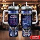 New York Giants NFL Nutrition Facts Custom Stanley Quencher 30oz-40oz Stainless Steel Tumbler Hot And Cold Tumbler