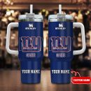 New York Giants NFL 3D Logo Custom Stanley Quencher 30oz-40oz Stainless Steel Tumbler Hot And Cold Tumbler