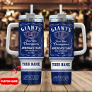 New York Giants NFL Custom Stanley Quencher 30oz-40oz Stainless Steel Tumbler Hot And Cold Tumbler
