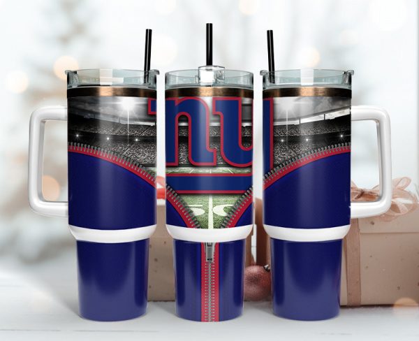 New York Giants NFL Custom Stanley Quencher 30oz-40oz Stainless Steel Tumbler Hot And Cold Tumbler