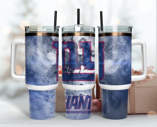 New York Giants NFL Custom Stanley Quencher 30oz-40oz Stainless Steel Tumbler Hot And Cold Tumbler