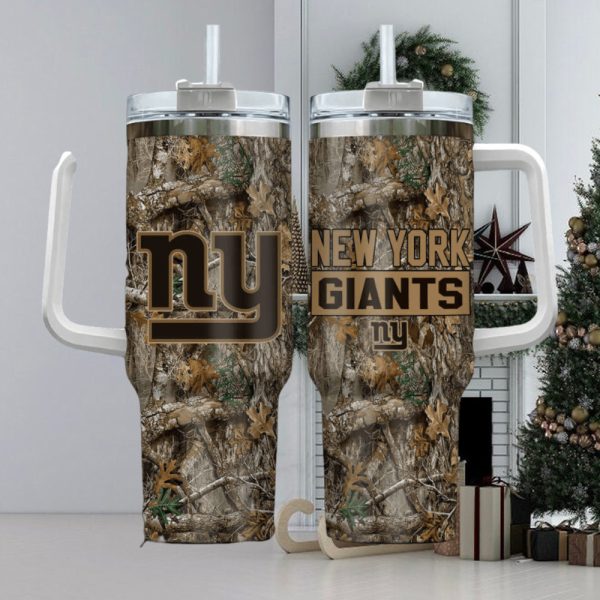 New York Giants NFL Custom Stanley Quencher 30oz-40oz Stainless Steel Tumbler Hot And Cold Tumbler