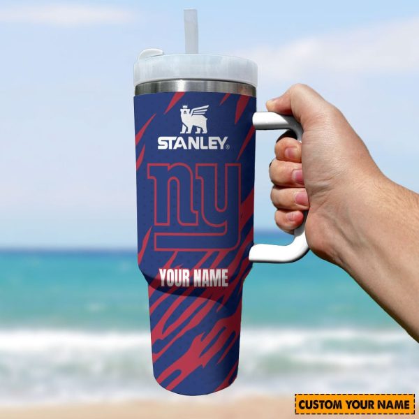 New York Giants NFL Custom Stanley Quencher 30oz-40oz Stainless Steel Tumbler Hot And Cold Tumbler
