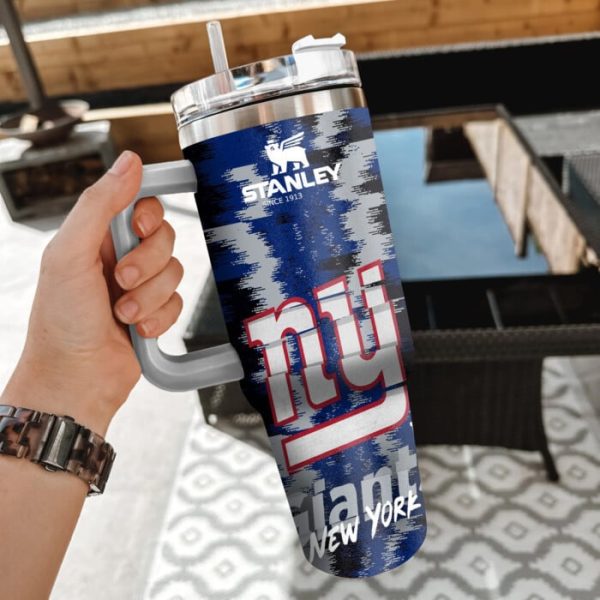 New York Giants NFL Custom Stanley Quencher 30oz-40oz Stainless Steel Tumbler Hot And Cold Tumbler