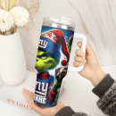 New York Giants NFL Custom Stanley Quencher 30oz-40oz Stainless Steel Tumbler Hot And Cold Tumbler