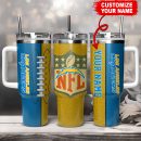 Los Angeles Chargers NFL Custom Stanley Quencher 30oz-40oz Stainless Steel Tumbler Hot And Cold Tumbler