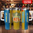 Los Angeles Chargers NFL Custom Stanley Quencher 30oz-40oz Stainless Steel Tumbler Hot And Cold Tumbler