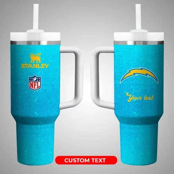 Los Angeles Chargers NFL Custom Stanley Quencher 30oz-40oz Stainless Steel