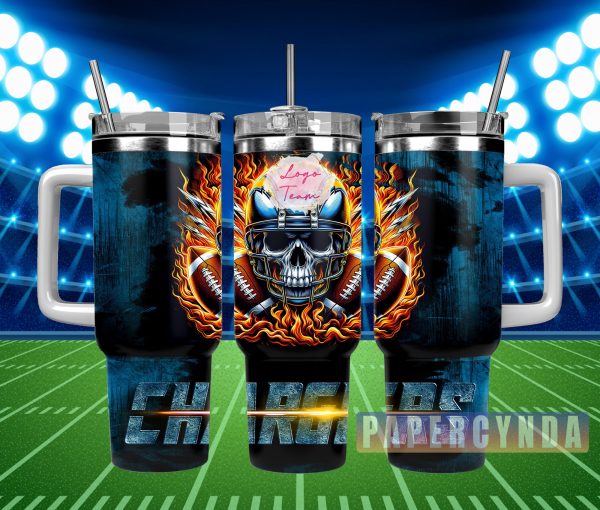 Los Angeles Chargers Custom Stanley Quencher 30oz-40oz Stainless Steel Tumbler Hot And Cold Tumbler