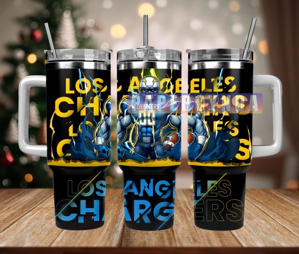 Los Angeles Chargers Custom Stanley Quencher 30oz-40oz Stainless Steel Tumbler Hot And Cold Tumbler