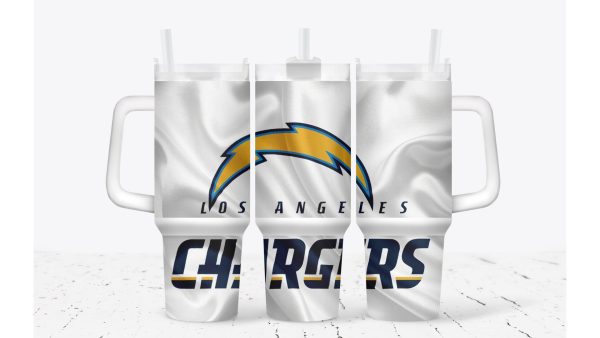 Los Angeles Chargers Football NFL Custom Stanley Quencher 30oz-40oz Stainless Steel Tumbler Hot And Cold Tumbler