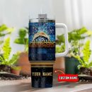Los Angeles Chargers NFL Custom Stanley Quencher 30oz-40oz Stainless Steel Tumbler Hot And Cold Tumbler