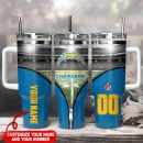 Los Angeles Chargers NFL Custom Stanley Quencher 30oz-40oz Stainless Steel Tumbler Hot And Cold Tumbler