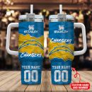 Los Angeles Chargers NFL Custom Stanley Quencher 30oz-40oz Stainless Steel Tumbler Hot And Cold Tumbler