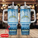 Los Angeles Chargers NFL Glitter Custom Stanley Quencher 30oz-40oz Stainless Steel Tumbler Hot And Cold Tumbler