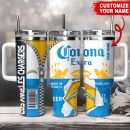 Los Angeles Chargers NFL Corona Extra Custom Stanley Quencher 30oz-40oz Stainless Steel Tumbler Hot And Cold Tumbler
