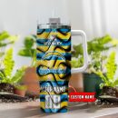 Los Angeles Chargers NFL Custom Stanley Quencher 30oz-40oz Stainless Steel Tumbler Hot And Cold Tumbler