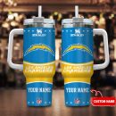 Los Angeles Chargers NFL Custom Stanley Quencher 30oz-40oz Stainless Steel Tumbler Hot And Cold Tumbler