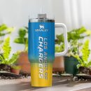 Los Angeles Chargers NFL Custom Stanley Quencher 30oz-40oz Stainless Steel Tumbler Hot And Cold Tumbler