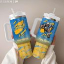 Los Angeles Chargers NFL Glitter Custom Stanley Quencher 30oz-40oz Stainless Steel Tumbler Hot And Cold Tumbler