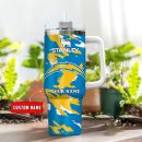 Los Angeles Chargers NFL Custom Stanley Quencher 30oz-40oz Stainless Steel Tumbler Hot And Cold Tumbler