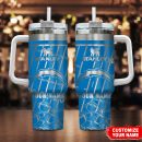 Los Angeles Chargers NFL Silver Custom Stanley Quencher 30oz-40oz Stainless Steel Tumbler Hot And Cold Tumbler