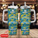 Los Angeles Chargers NFL Camouflage Custom Stanley Quencher 30oz-40oz Stainless Steel Tumbler Hot And Cold Tumbler