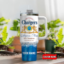 Los Angeles Chargers NFL Champions Modelo Custom Stanley Quencher 30oz-40oz Stainless Steel Tumbler Hot And Cold Tumbler