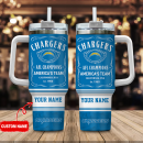 Los Angeles Chargers NFL Custom Stanley Quencher 30oz-40oz Stainless Steel Tumbler Hot And Cold Tumbler