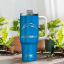 Los Angeles Chargers NFL Laser Engraved Effect Custom Stanley Quencher 30oz-40oz Stainless Steel Tumbler Hot And Cold Tumbler