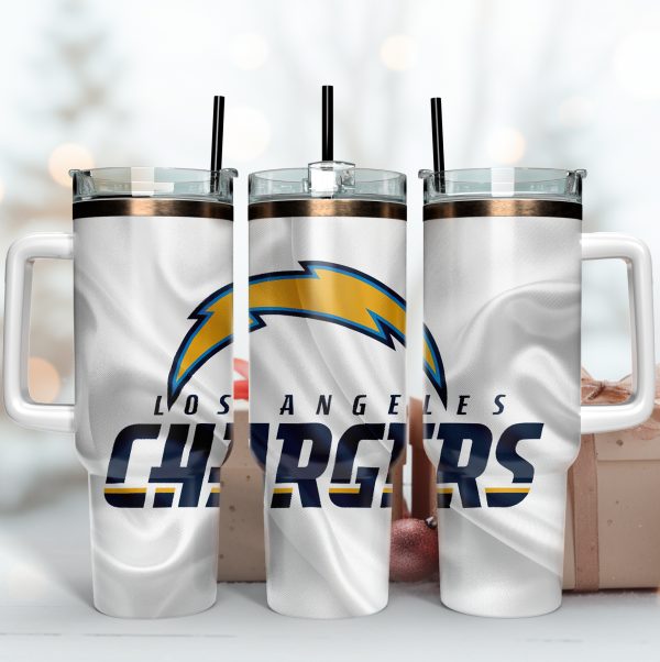 Los Angeles Chargers NFL Custom Stanley Quencher 30oz-40oz Stainless Steel Tumbler Hot And Cold Tumbler