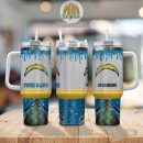 Los Angeles Chargers Glitter NFL Custom Stanley Quencher 30oz-40oz Stainless Steel Tumbler Hot And Cold Tumbler