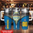 Los Angeles Chargers NFL Custom Stanley Quencher 30oz-40oz Stainless Steel Tumbler Hot And Cold Tumbler