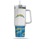 Los Angeles Chargers NFL Custom Stanley Quencher 30oz-40oz Stainless Steel Tumbler Hot And Cold Tumbler