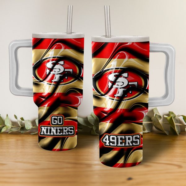 San Francisco 49ers NFL Custom Stanley Quencher 30oz-40oz Stainless Steel
