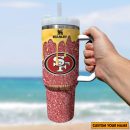NFL San Francisco 49ers Custom Stanley Quencher 30oz-40oz Stainless Steel Tumbler Hot And Cold Tumbler