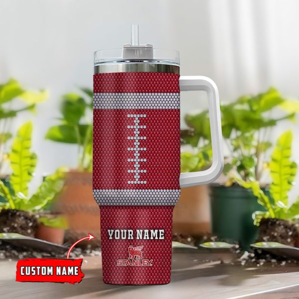 San Francisco 49ers NFL Crystal Custom Stanley Quencher 30oz-40oz Stainless Steel Tumbler Hot And Cold Tumbler - Image 2