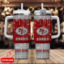 San Francisco 49ers NFL Custom Stanley Quencher 30oz-40oz Stainless Steel Tumbler Hot And Cold Tumbler
