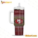 San Francisco 49ers NFL Custom Stanley Quencher 30oz-40oz Stainless Steel Tumbler Hot And Cold Tumbler